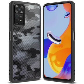 Противоударен Калъф за Xiaomi Redmi Note 11 Pro, Ringke Fusion Matte Camo, Черен