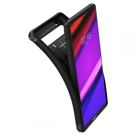 Противоударен Калъф за Google Pixel 6A, Spigen Rugged Armor Case, Черен (3)