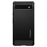 Противоударен Калъф за Google Pixel 6A, Spigen Rugged Armor Case, Черен (2)
