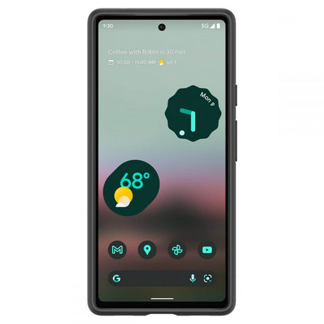Противоударен Калъф за Google Pixel 6A, Spigen Thin Fit Case, Черен (5)