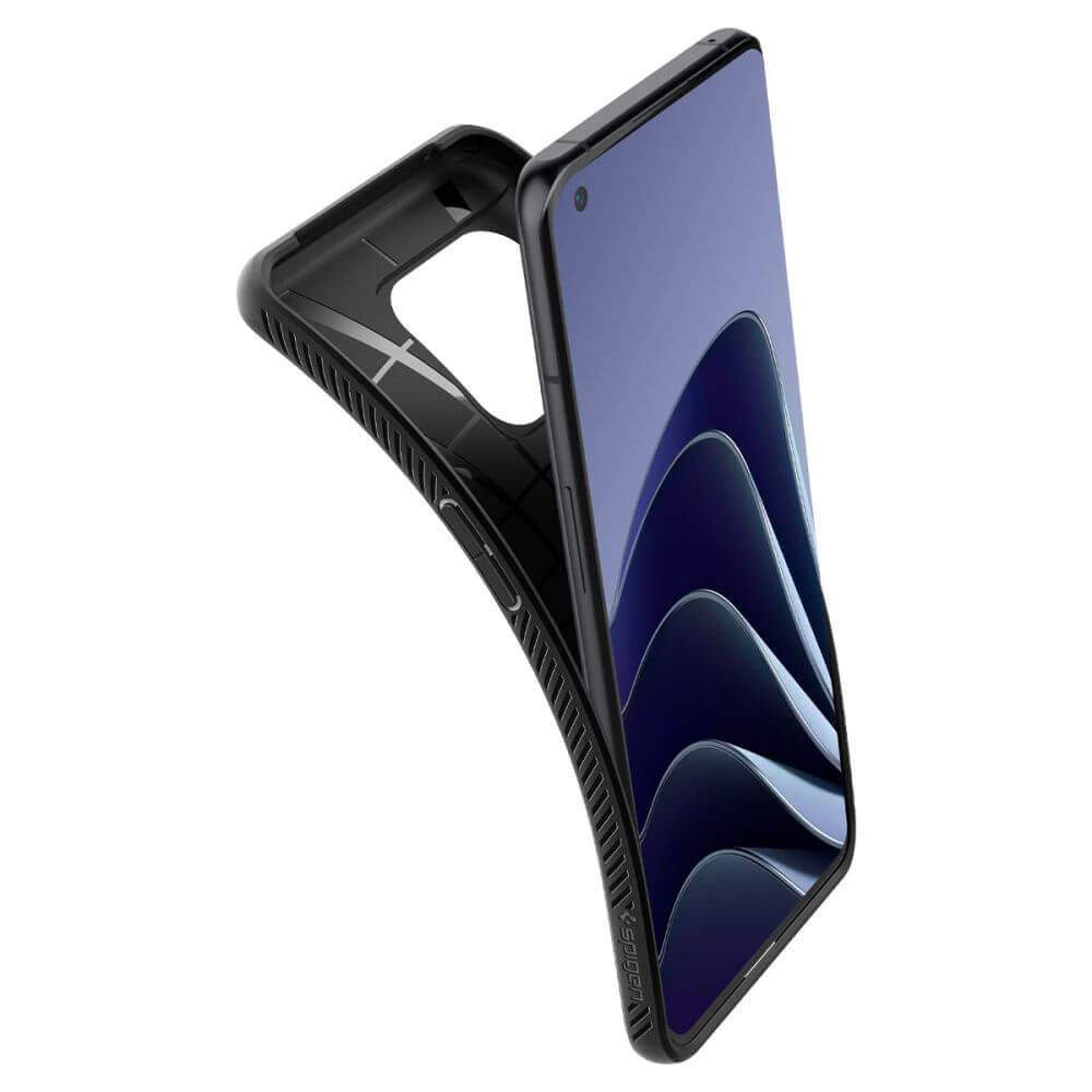 Противоударен Калъф за за Oneplus 10 Pro, Spigen Liquid Air Case, Черен (3)