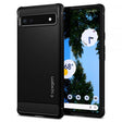 Противоударен Калъф за Google Pixel 6A, Spigen Rugged Armor Case, Черен