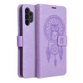 Кожен Калъф за Samsung A13 4G, Forcell Mezzo Book Case, Лилав