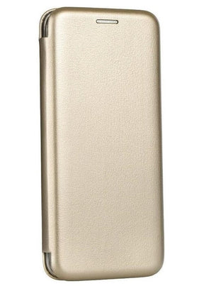Кожен Калъф за Samsung A03, Forcell Elegance Book Case, Златист