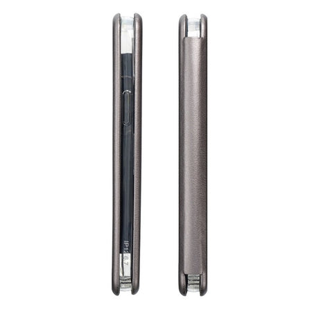 Кожен Калъф за Samsung A13 4G, Forcell Elegance Book Case, Сив (4)