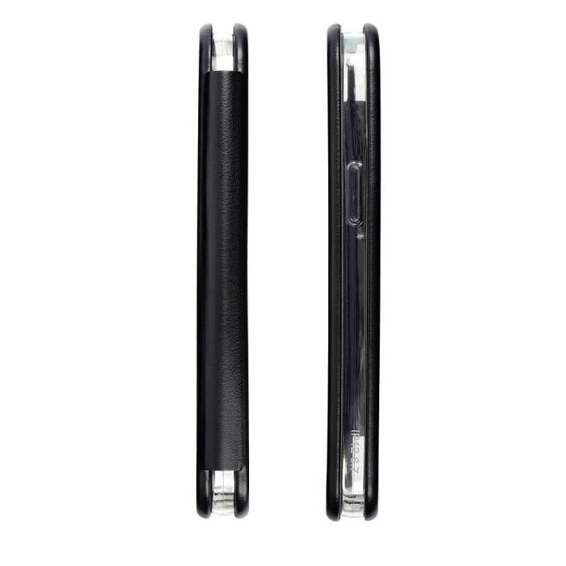 Кожен Калъф за Xiaomi Redmi Note 11, Forcell Elegance Book Case, Черен (4)