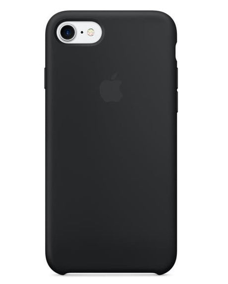 Оригинален Силиконов Калъф за Apple iPhone SE 2022-2020 8-7, Silicone Case MN6E3ZM/A, Черен