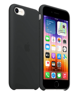 Оригинален Силиконов Калъф за Apple iPhone SE 2022-2020 8-7, Silicone Case MN6E3ZM/A, Черен (2)