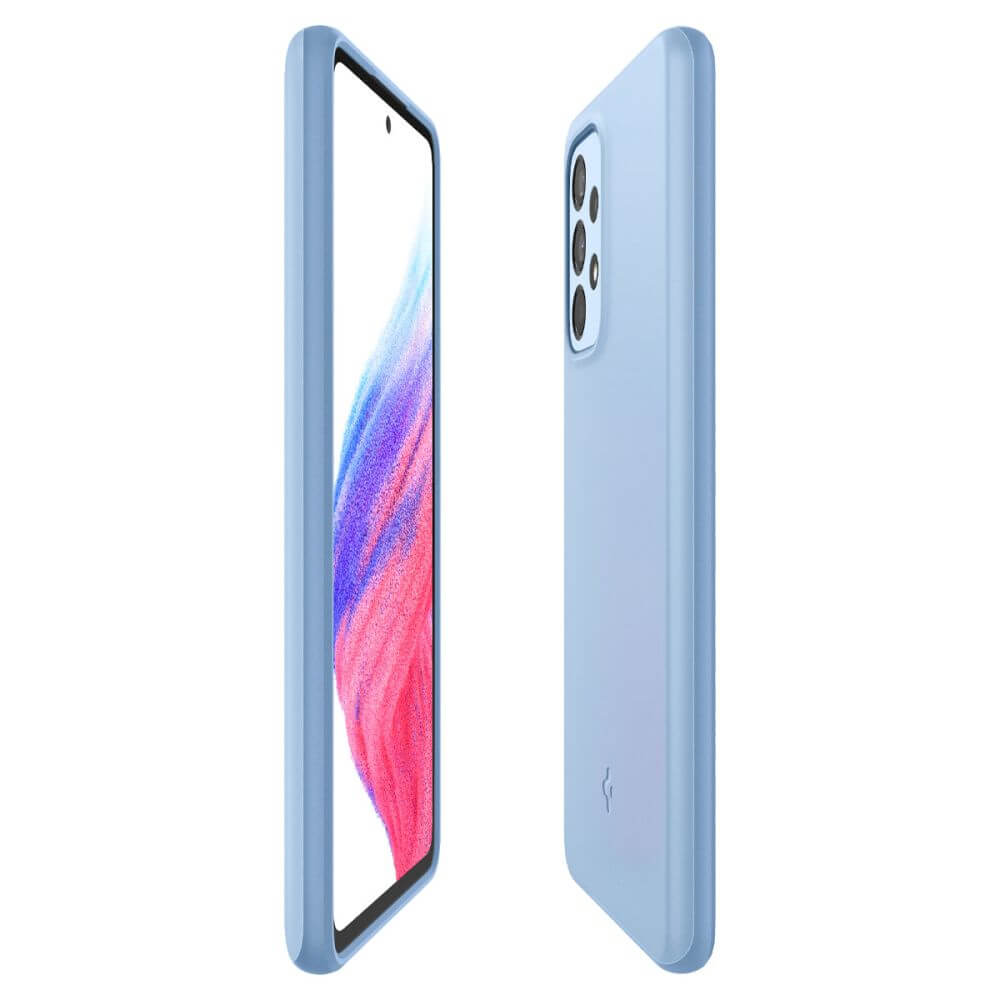 Противоударен Калъф за Samsung A53, Spigen Thin Fit Case, Син (2)