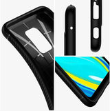 Противоударен Силиконов Калъф за Xiaomi Redmi Note 9 Pro/9S, Spigen Rugged Armor Case, Черен (4)