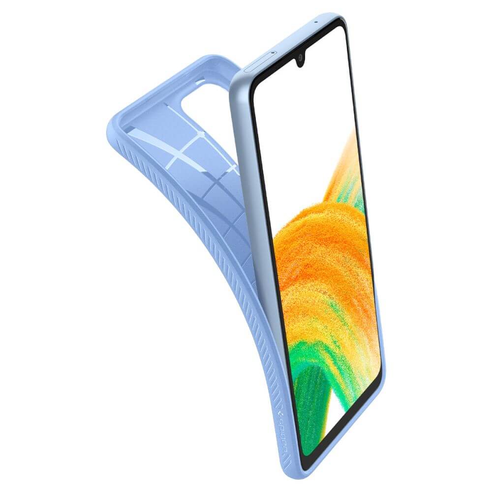Противоударен Калъф за Samsung A33, Spigen Liquid Air Case, Син (2)