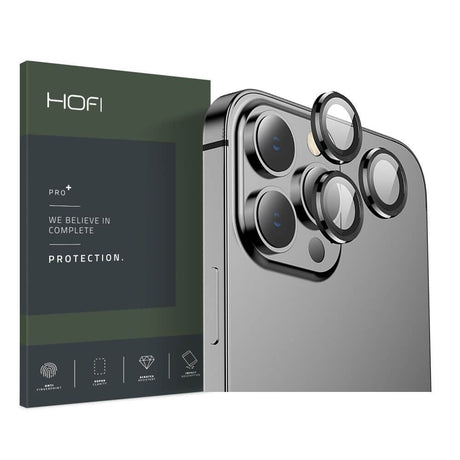 Протектор за Камерата на iPhone 13 Pro, Hofi Cam Glass, Черен
