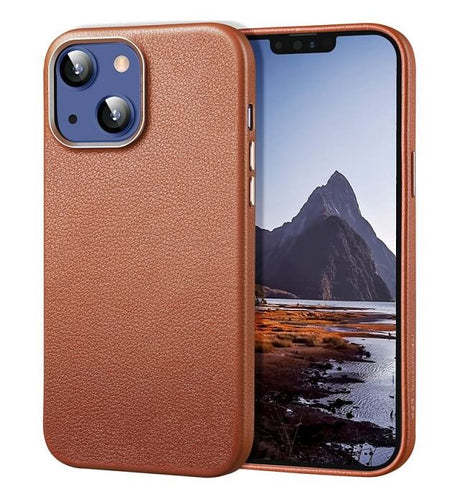 Magsafe Калъф от Естествена Кожа за iPhone 13, ESR Metro Case, Кафяв (4)