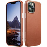 Magsafe Калъф от Естествена Кожа за iPhone 13 Pro Max, ESR Metro Case, Кафяв (2)