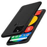 Противоударен Калъф за Google Pixel 5, Spigen Thin Fit Case, Черен (4)
