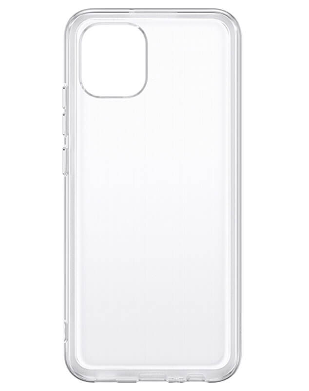 Оригинален Силиконов Калъф за Samsung A03, Soft Clear Cover Case EF-QA036TTEGEU, Прозрачен (4)