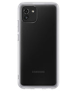Оригинален Силиконов Калъф за Samsung A03, Soft Clear Cover Case EF-QA036TTEGEU, Прозрачен