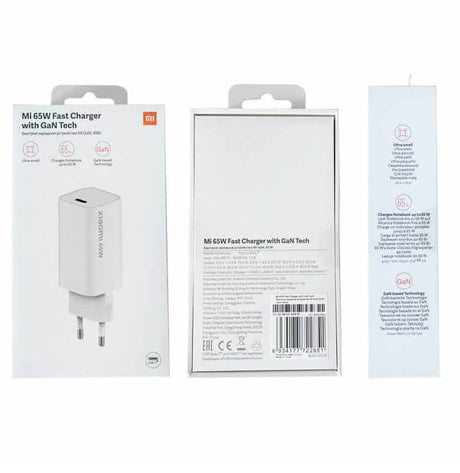 Оригинално Зарядно с Кабел, Xiaomi 220v-65W с USB-C Кабел BHR4499GL, Бял (9)
