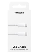 Оригинален USB-C към USB-C Кабел Samsung 1m (5A-45W) EP-DN975BWE, Бял