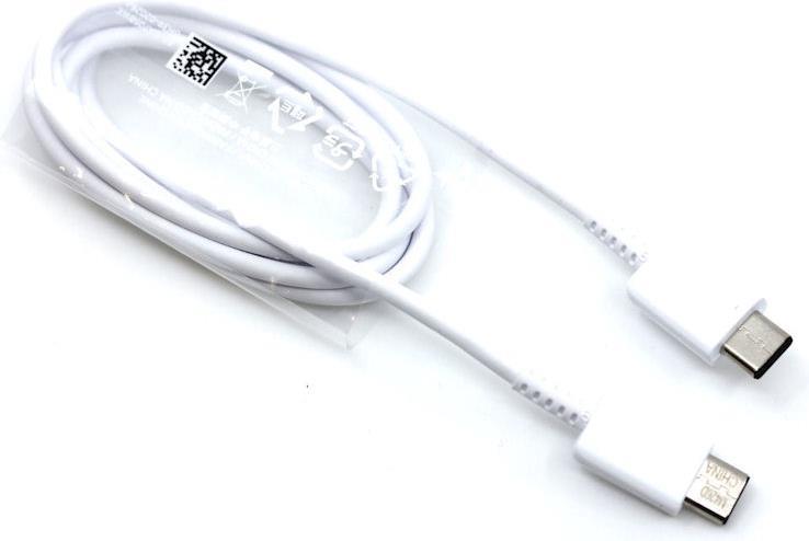 Оригинален USB-C към USB-C Кабел Samsung 1m (5A-45W) EP-DN975BWE, Бял (4)