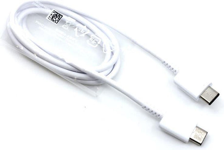 Оригинален USB-C към USB-C Кабел Samsung 1m (5A-45W) EP-DN975BWE, Бял (4)