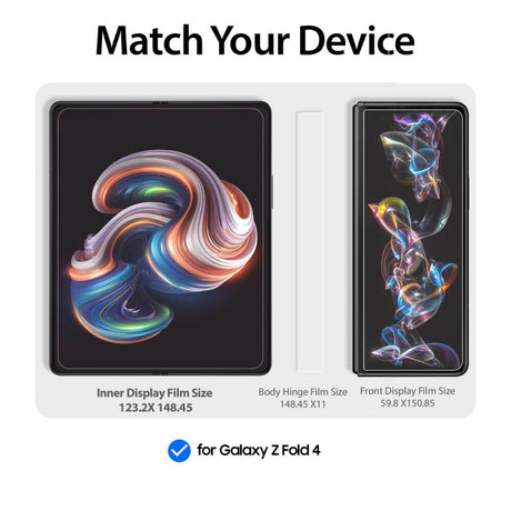 Комплект Протектори 3в1 за Samsung Z Fold 4, Whitestone Dome Film Glass, Прозрачен (6)
