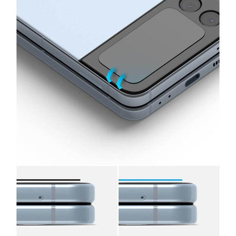 Протектор за Малкия Дисплей на Samsung Z Flip 4, Ringke Cover Glass, Прозрачен (2)