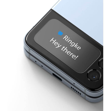 Протектор за Малкия Дисплей на Samsung Z Flip 4, Ringke Cover Glass, Прозрачен (4)