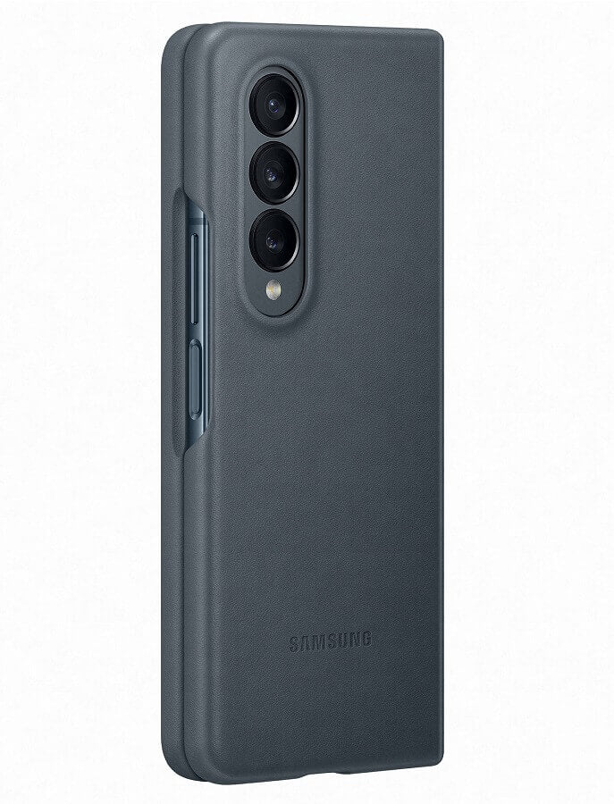 Оригинален Кожен Калъф за Samsung Z Fold 4, Leather Cover Case EF-VF936LJE, Зелен