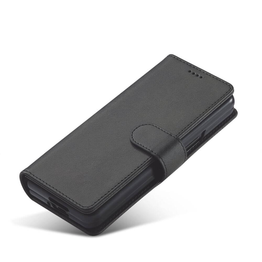 Кожен Калъф с Джобове за Samsung Z Fold 4, Tech-Protect Wallet Book Case, Черен (5)