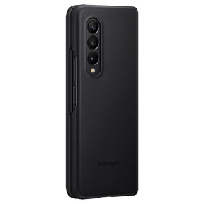 Оригинален Кожен Калъф за Samsung Z Fold 4, Leather Cover Case EF-VF936LBE, Черен