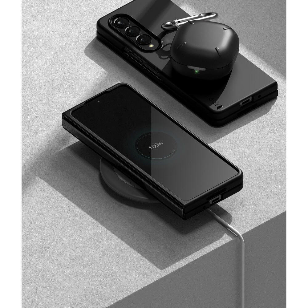 Тънък Калъф за Samsung Z Fold 4, Ringke PC Case, Черен (3)