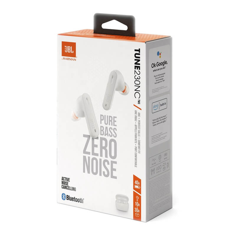 Безжични Слушалки, JBL Tune 230NC Handsfree Bluetooth, Бял (5)
