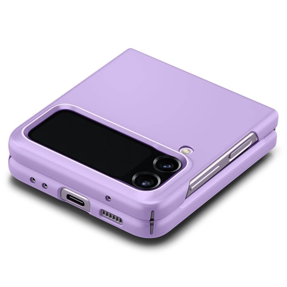 Тънък Матов Калъф за Samsung Z Flip 4, Spigen AirSkin Case, Лилав (5)