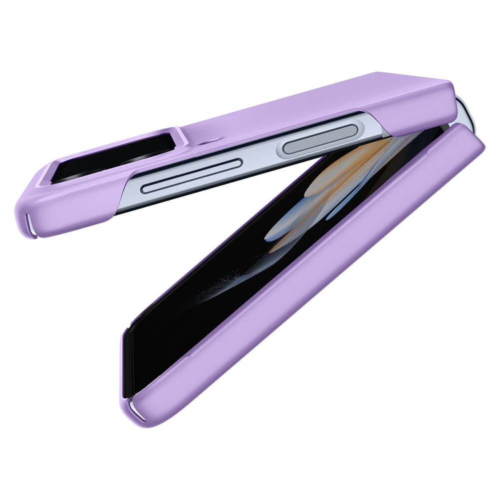 Тънък Матов Калъф за Samsung Z Flip 4, Spigen AirSkin Case, Лилав (7)