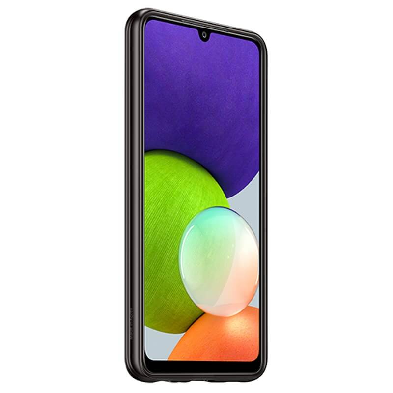 Оригинален Силиконов Калъф за Samsung A22 5G, Soft Clear Cover Case EF-QA226TBE, Черен (3)