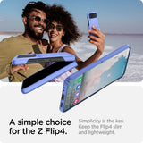 Тънък Матов Калъф за Samsung Z Flip 4, Spigen AirSkin Case, Син (7)