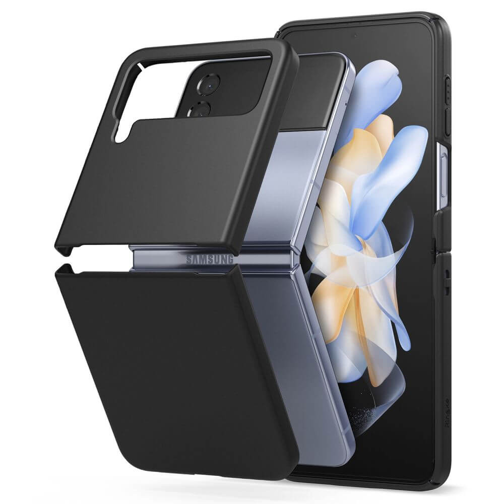 Тънък Калъф за Samsung Z Flip 4, Ringke Slim Case, Черен (3)