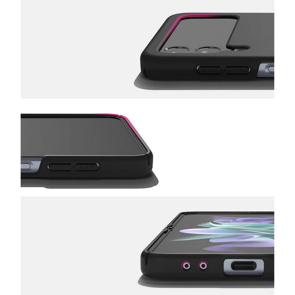 Тънък Калъф за Samsung Z Flip 4, Ringke Slim Case, Черен (4)