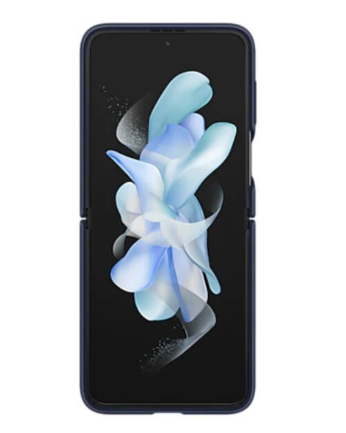 Оригинален Силиконов Калъф Samsung Z Flip 4, Silicone Ring Cover Case EF-PF721TNEGWW, Тъмно Син (5)