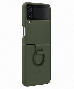 Оригинален Силиконов Калъф Samsung Z Flip 4, Silicone Ring Cover Case EF-PF721TGEGWW, Зелен