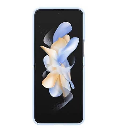 Оригинален Силиконов Калъф Samsung Z Flip 4, Silicone Ring Cover Case EF-PF721TLEGWW, Син (4)