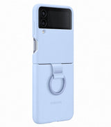 Оригинален Силиконов Калъф Samsung Z Flip 4, Silicone Ring Cover Case EF-PF721TLEGWW, Син