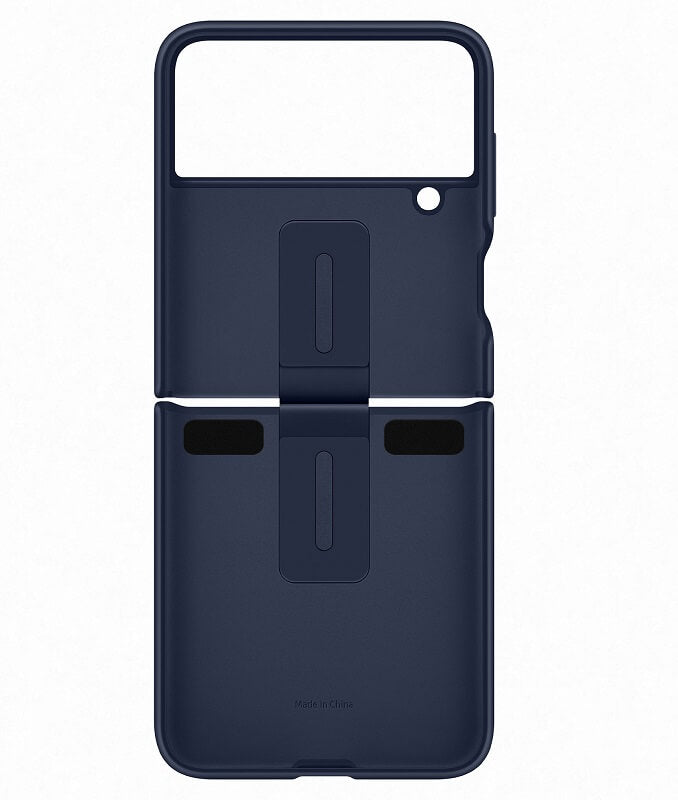Оригинален Силиконов Калъф Samsung Z Flip 4, Silicone Ring Cover Case EF-PF721TNEGWW, Тъмно Син (6)