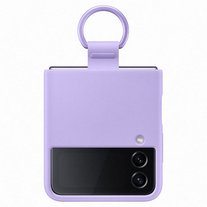 Оригинален Силиконов Калъф Samsung Z Flip 4, Silicone Ring Cover Case EF-PF721TVEGWW, Лилав (3)
