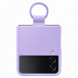 Оригинален Силиконов Калъф Samsung Z Flip 4, Silicone Ring Cover Case EF-PF721TVEGWW, Лилав (3)