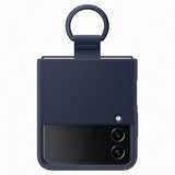 Оригинален Силиконов Калъф Samsung Z Flip 4, Silicone Ring Cover Case EF-PF721TNEGWW, Тъмно Син (3)