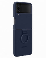 Оригинален Силиконов Калъф Samsung Z Flip 4, Silicone Ring Cover Case EF-PF721TNEGWW, Тъмно Син