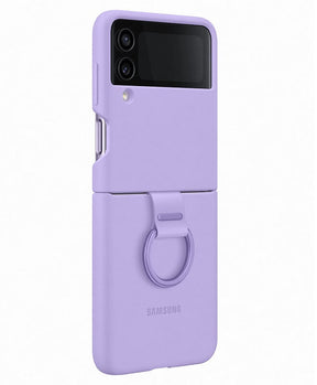 Оригинален Силиконов Калъф Samsung Z Flip 4, Silicone Ring Cover Case EF-PF721TVEGWW, Лилав