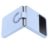 Оригинален Силиконов Калъф Samsung Z Flip 4, Silicone Ring Cover Case EF-PF721TLEGWW, Син (2)
